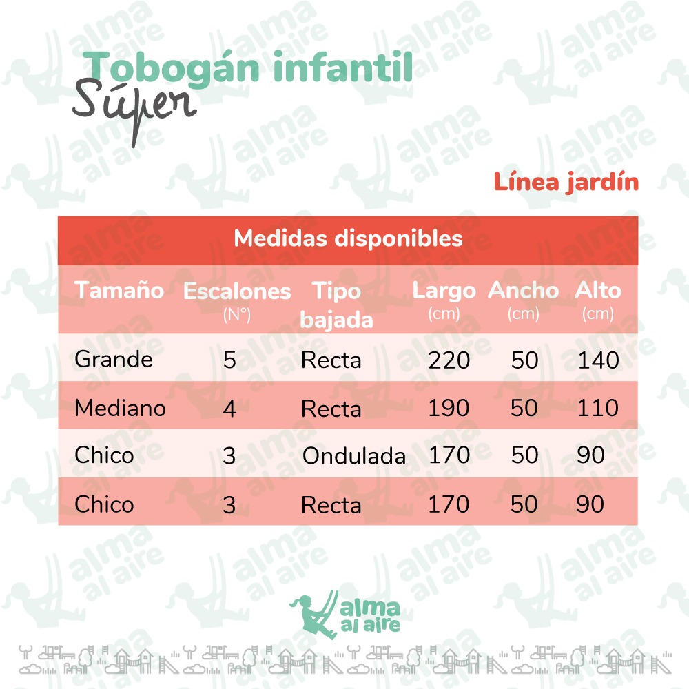 Tobogán Rotomoldeado Súper Recto Grande VX – Alma al aire